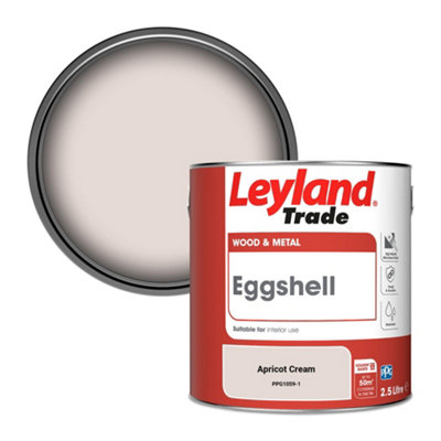 Leyland Trade Wood & Metal Eggshell Paint Apricot Cream (PPG1059-1) 2.5L