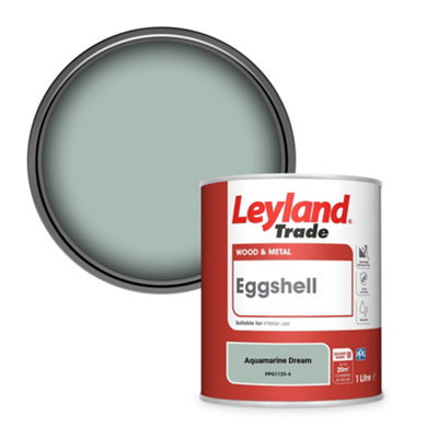 Leyland Trade Wood & Metal Eggshell Paint Aquamarine Dream (PPG1135-4) 1L