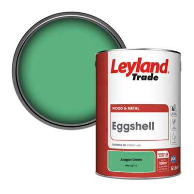 Leyland Trade Wood & Metal Eggshell Paint Aragon Green (PPG1227-5) 5L
