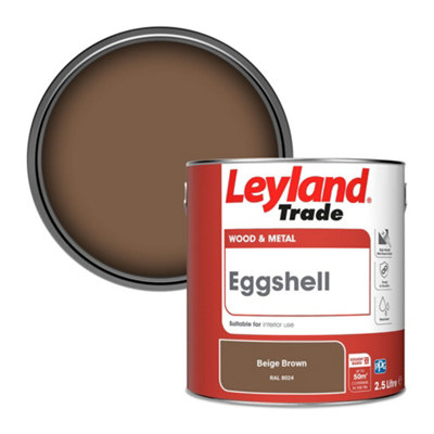Leyland Trade Wood & Metal Eggshell Paint Beige Brown (RAL 8024) 2.5L