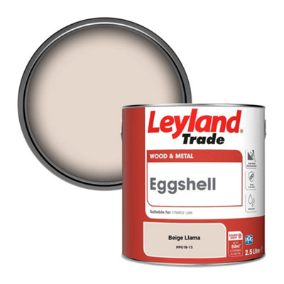 Leyland Trade Wood & Metal Eggshell Paint Beige Llama (PPG18-13) 2.5L