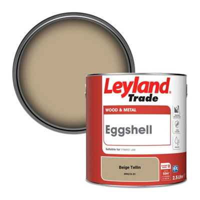 Leyland Trade Wood & Metal Eggshell Paint Beige Tellin (PPG15-31) 2.5L