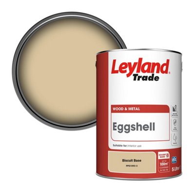 Leyland Trade Wood & Metal Eggshell Paint Biscuit Base (PPG1093-3) 5L