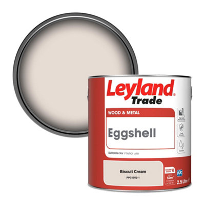 Leyland Trade Wood & Metal Eggshell Paint Biscuit Cream (PPG1052-1) 2.5L