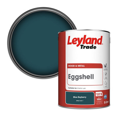 Leyland Trade Wood & Metal Eggshell Paint Blue Bayberry (PPG1149-7) 5L