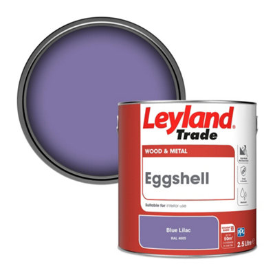 Leyland Trade Wood & Metal Eggshell Paint Blue Lilac (RAL 4005) 2.5L
