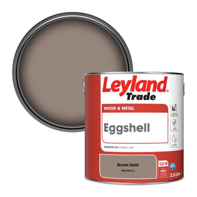 Leyland Trade Wood & Metal Eggshell Paint Brown Sand (PPG1073-5) 2.5L
