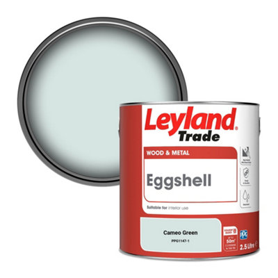 Leyland Trade Wood & Metal Eggshell Paint Cameo Green (PPG1147-1) 2.5L