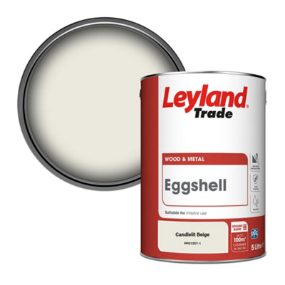 Leyland Trade Wood & Metal Eggshell Paint Candlelit Beige (PPG1207-1) 5L