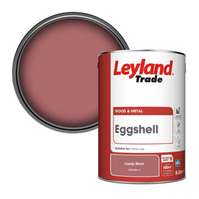 Leyland Trade Wood & Metal Eggshell Paint Candy Blush (PPG1051-5) 5L