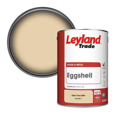 Leyland Trade Wood & Metal Eggshell Paint Chai Tea Latte (PPG1089-3) 5L