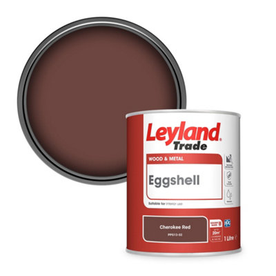 Leyland Trade Wood & Metal Eggshell Paint Cherokee Red (PPG13-02) 1L