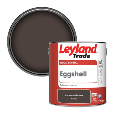 Leyland Trade Wood & Metal Eggshell Paint Chocolate Brown (RAL 8017) 2.5L