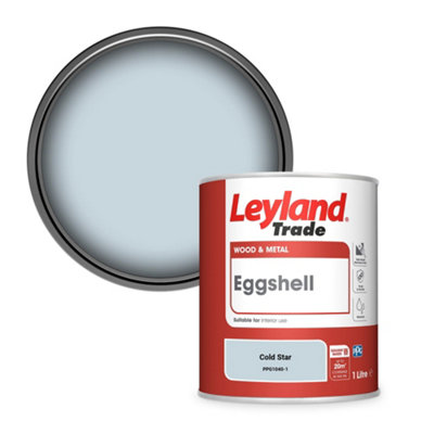 Leyland Trade Wood & Metal Eggshell Paint Cold Star (PPG1040-1) 1L