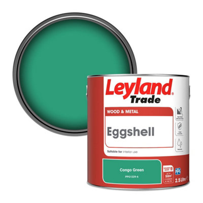 Leyland Trade Wood & Metal Eggshell Paint Congo Green (PPG1229-6) 2.5L