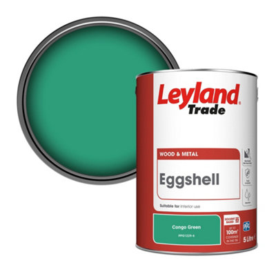 Leyland Trade Wood & Metal Eggshell Paint Congo Green (PPG1229-6) 5L
