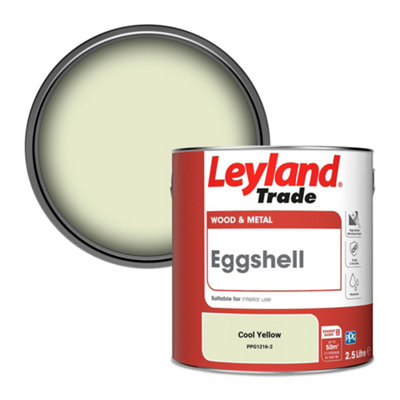 Leyland Trade Wood & Metal Eggshell Paint Cool Yellow (PPG1216-2) 2.5L