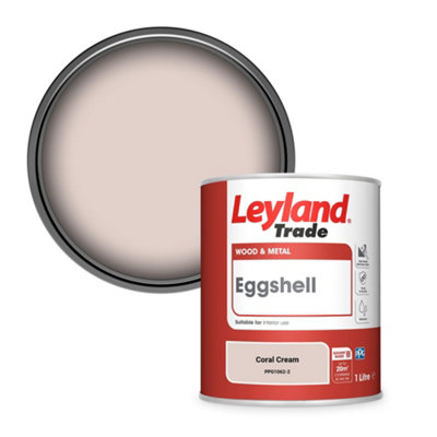 Leyland Trade Wood & Metal Eggshell Paint Coral Cream (PPG1062-2) 1L