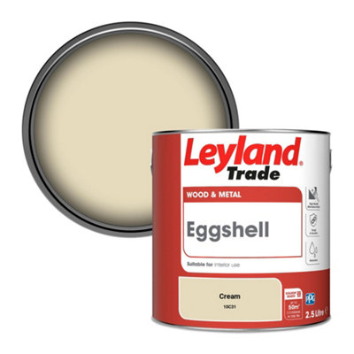 Leyland Trade Wood & Metal Eggshell Paint Cream (10C31) 2.5L