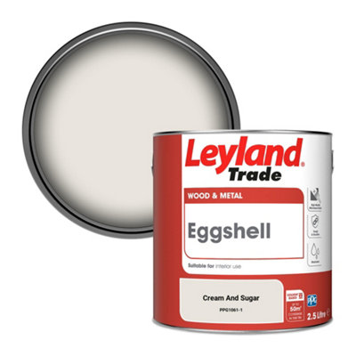 Leyland Trade Wood & Metal Eggshell Paint Cream And Sugar (PPG1061-1) 2.5L
