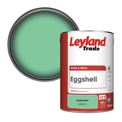 Leyland Trade Wood & Metal Eggshell Paint Crystal Gem (PPG1227-4) 5L
