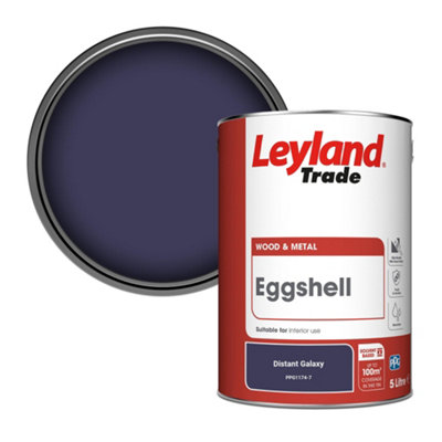 Leyland Trade Wood & Metal Eggshell Paint Distant Galaxy (PPG1174-7) 5L