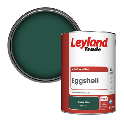 Leyland Trade Wood & Metal Eggshell Paint Dusky Jade (PPG1143-7) 5L