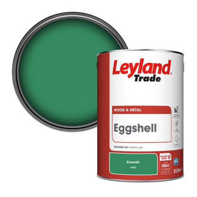 Leyland Trade Wood & Metal Eggshell Paint Emerald (14E53) 5L