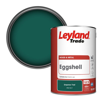 Leyland Trade Wood & Metal Eggshell Paint Empress Teal (PPG1142-7) 5L