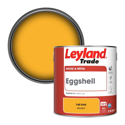 Leyland Trade Wood & Metal Eggshell Paint Fall Gold (PPG1205-7) 2.5L