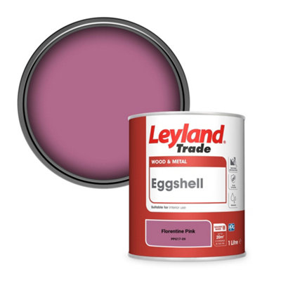 Leyland Trade Wood & Metal Eggshell Paint Florentine Pink (PPG17-09) 1L