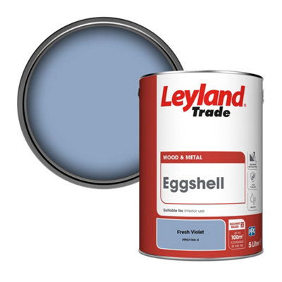 Leyland Trade Wood & Metal Eggshell Paint Fresh Violet (PPG1166-4) 5L