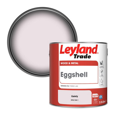 Leyland Trade Wood & Metal Eggshell Paint Gaiety (PPG1184-1) 2.5L