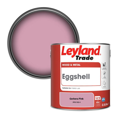 Leyland Trade Wood & Metal Eggshell Paint Gerbera Pink (PPG1182-4) 2.5L