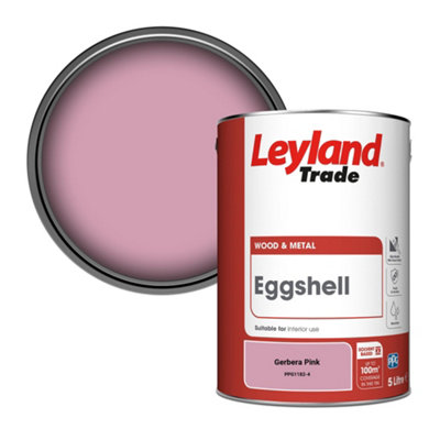 Leyland Trade Wood & Metal Eggshell Paint Gerbera Pink (PPG1182-4) 5L