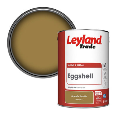 Leyland Trade Wood & Metal Eggshell Paint Graceful Gazelle (PPG1105-7) 5L