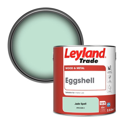 Leyland Trade Wood & Metal Eggshell Paint Jade Spell (PPG1228-2) 2.5L