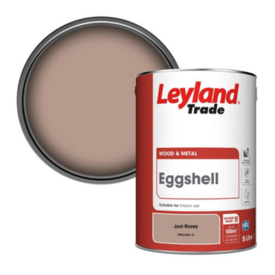 Leyland Trade Wood & Metal Eggshell Paint Just Rosey (PPG1061-4) 5L
