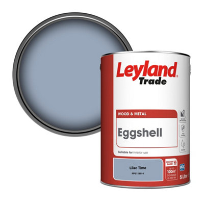 Leyland Trade Wood & Metal Eggshell Paint Lilac Time (PPG1168-4) 5L