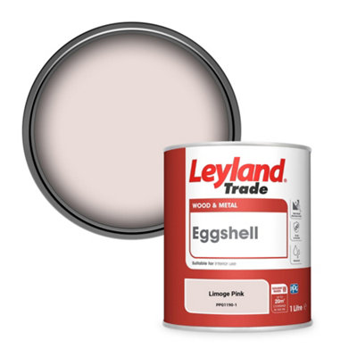 Leyland Trade Wood & Metal Eggshell Paint Limoge Pink (PPG1190-1) 1L