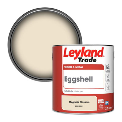 Leyland Trade Wood & Metal Eggshell Paint Magnolia Blossom (PPG1090-1) 2.5L