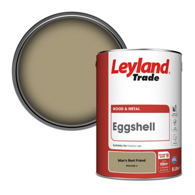 Leyland Trade Wood & Metal Eggshell Paint Man's Best Friend (PPG1026-4) 5L