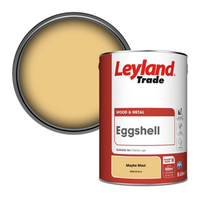 Leyland Trade Wood & Metal Eggshell Paint Maybe Maui (PPG1210-4) 5L