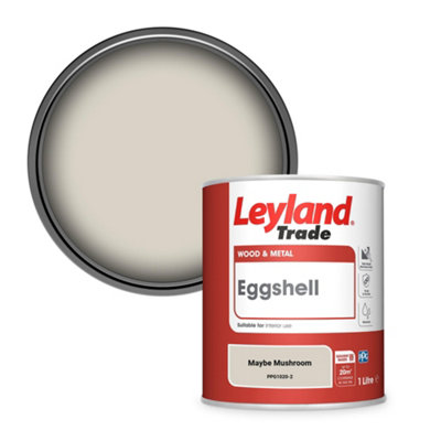 Leyland Trade Wood & Metal Eggshell Paint Maybe Mushroom (PPG1020-2) 1L