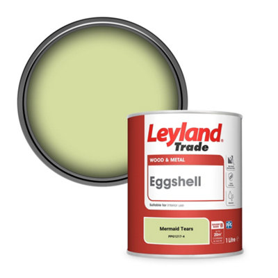 Leyland Trade Wood & Metal Eggshell Paint Mermaid Tears (PPG1217-4) 1L