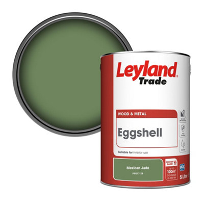Leyland Trade Wood & Metal Eggshell Paint Mexican Jade (PPG17-28) 5L
