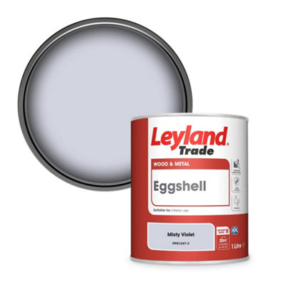 Leyland Trade Wood & Metal Eggshell Paint Misty Violet (PPG1247-3) 1L