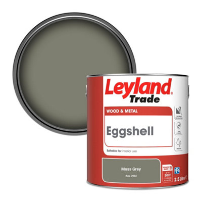 Leyland Trade Wood & Metal Eggshell Paint Moss Grey (RAL 7003) 2.5L