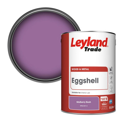 Leyland Trade Wood & Metal Eggshell Paint Mulberry Bush (PPG1251-6) 5L