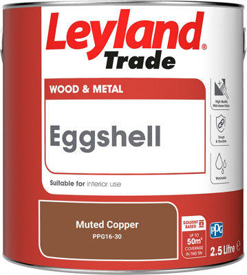 Leyland Trade Wood & Metal Eggshell Paint Muted Copper (PPG16-30) 2.5L